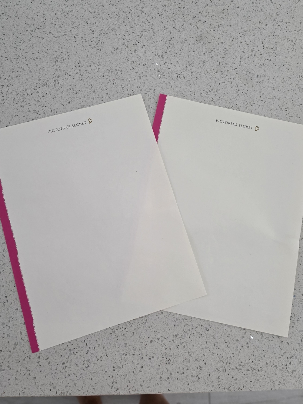 Victoria's Secret White Notepads with Pink Accent